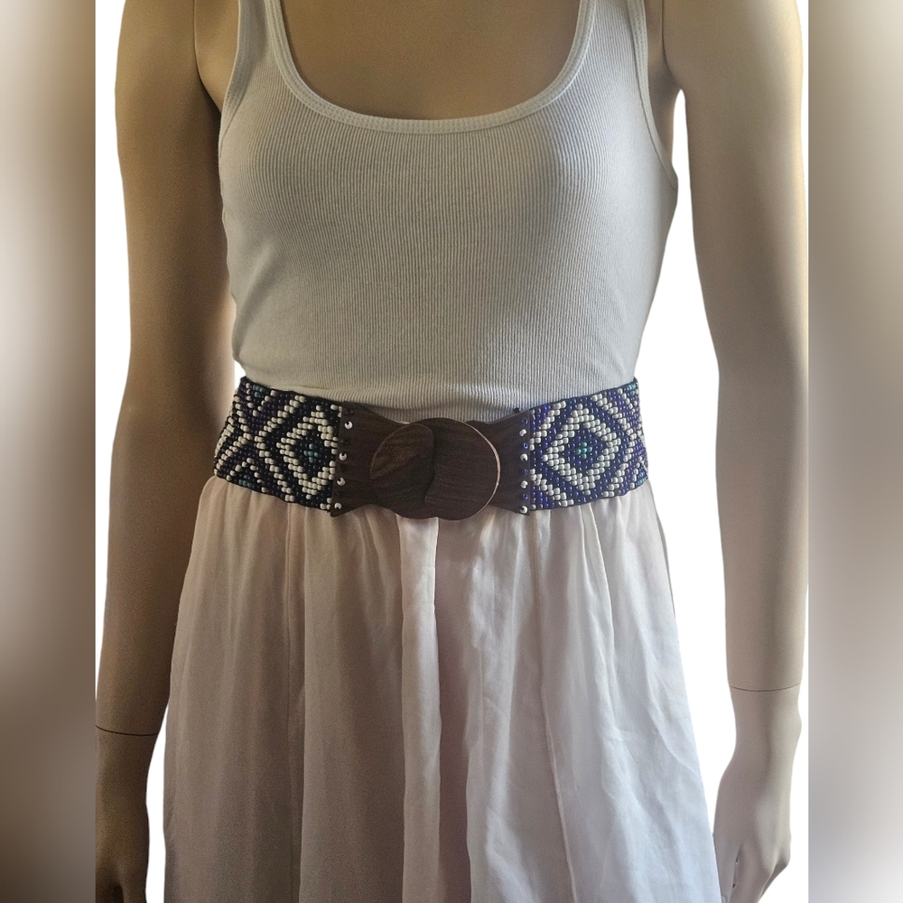 Artisan Crafted Tribal Beaded Belt